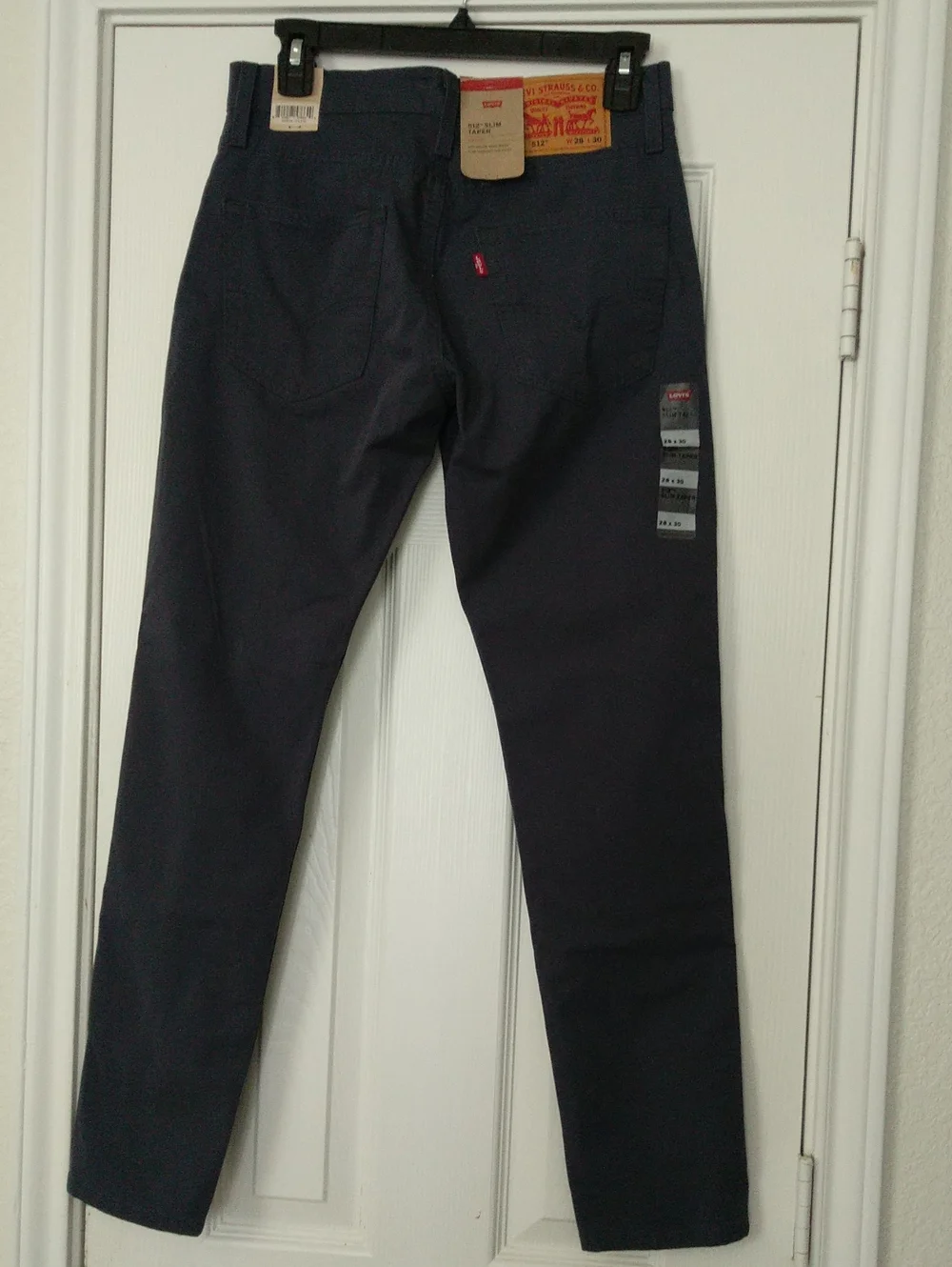 Levi's 512 Slim Taper Bluish Grey Pants Men's Size W28/L30 NWT